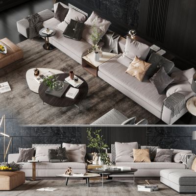 意大利minotti多人沙发