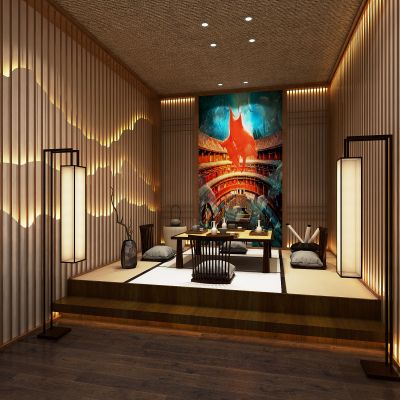 日式榻榻米卧室 日式榻榻米