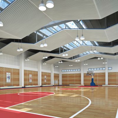 现代体育场 体育馆 篮球场