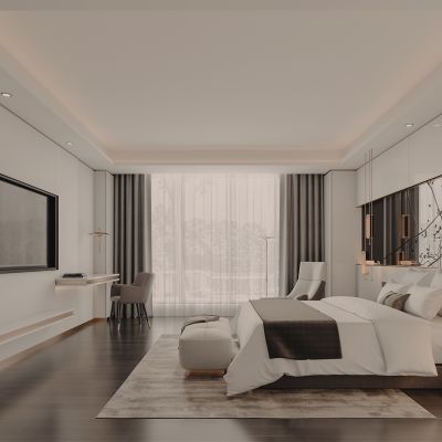 现代酒店客房空间