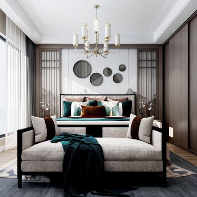 新中式主卧室