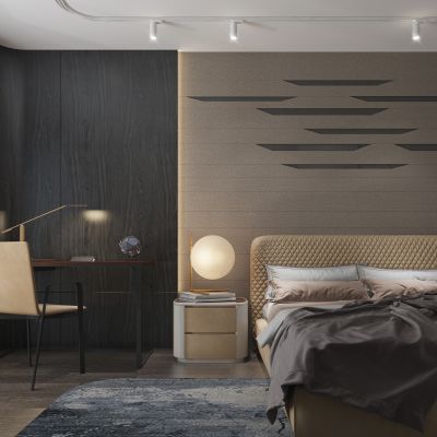 现代轻奢卧室 床具组合