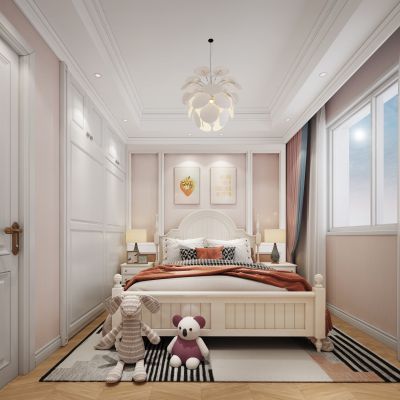 简欧女孩房儿童房