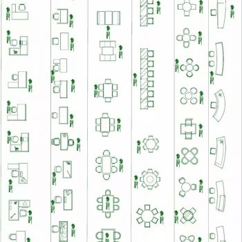 《室内设计师专属工装CAD平面图库》酒店餐饮  办公空间  健身器材