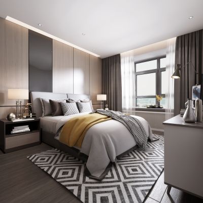 现代轻奢卧室
