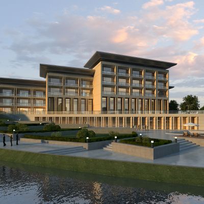 现代酒店 建筑 会所 公建 商业建筑