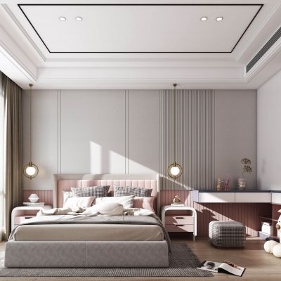 现代风格女孩房