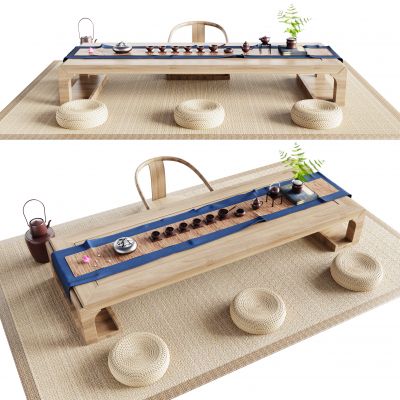 日式榻榻米茶桌椅组合