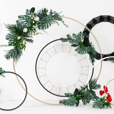 北欧绿植墙植物墙饰合影区