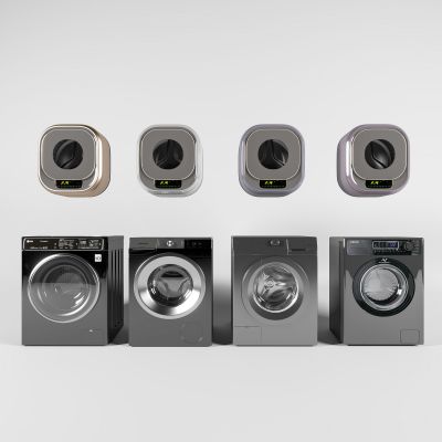 现代滚筒洗衣机烘干机