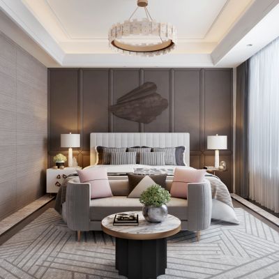 现代轻奢卧室