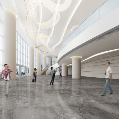 现代大厅 剧院 大堂3D模型