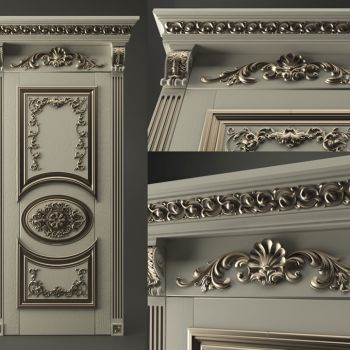  欧式法式雕花木门