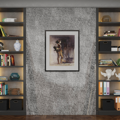 后现代书柜装饰