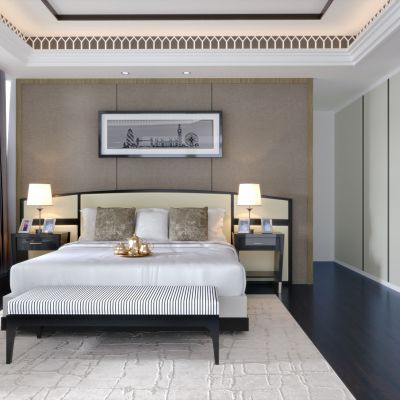 新中式卧室 书桌 单椅