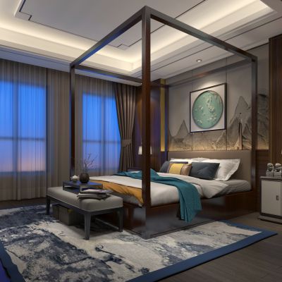 新中式主卧室