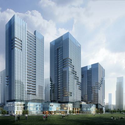 现代商业办公区 现代高层办公楼 写字楼