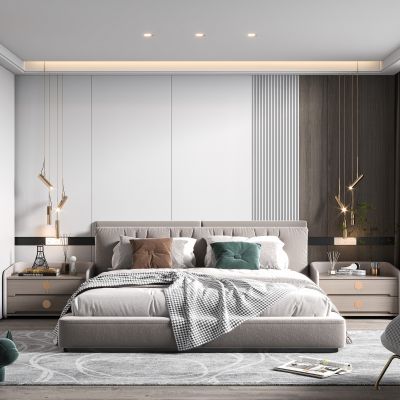 现代卧室SU模型