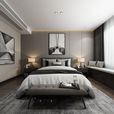 现代简约主卧