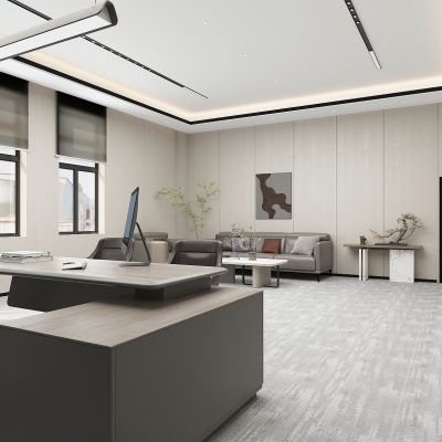 现代总经理办公室，总裁老板办公室，领导办公室，老板台，书桌，书柜，书架