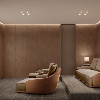 现代别墅影音室