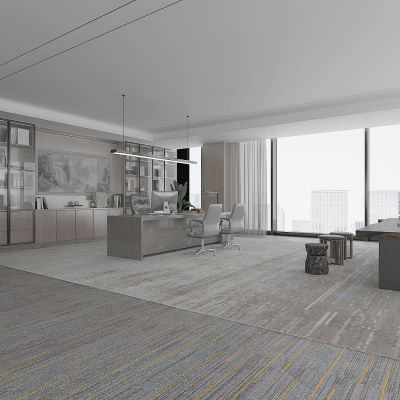 新中式领导办公室，总经理办公室，老板台，书柜，书架，茶桌，茶海