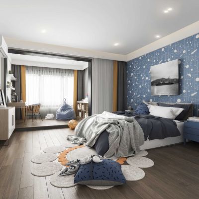 北欧男孩房 儿童房