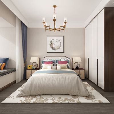 新中式轻奢主卧室