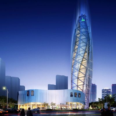 现代五星级酒店 高层酒店建筑