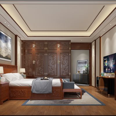 中式主卧室