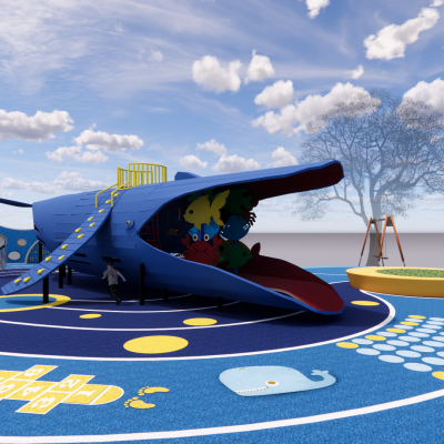 现代儿童游乐区