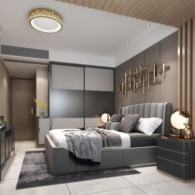 现代主卧 主人房