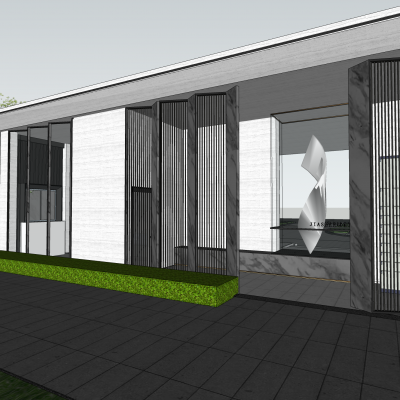 新中式景观入口大门