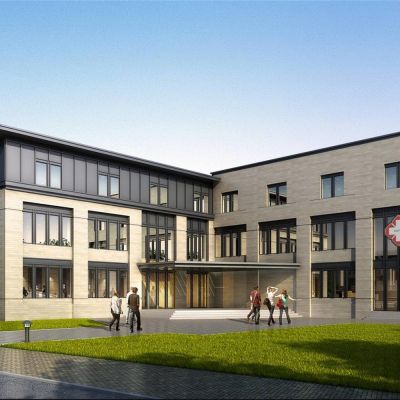 现代简欧医院 建筑外观