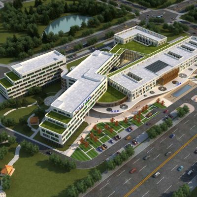 现代儿童医院 医疗建筑外观