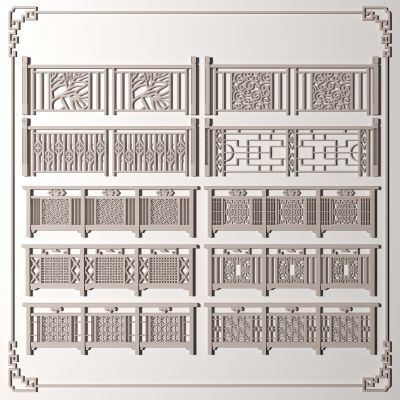 新中式护栏栅栏
