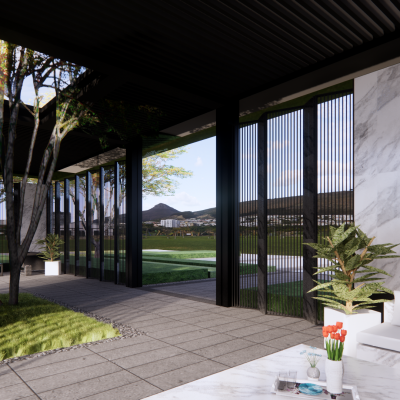 新中式景观亭子深化模型