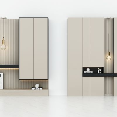 现代进门入户玄关鞋柜，装饰柜，储物柜