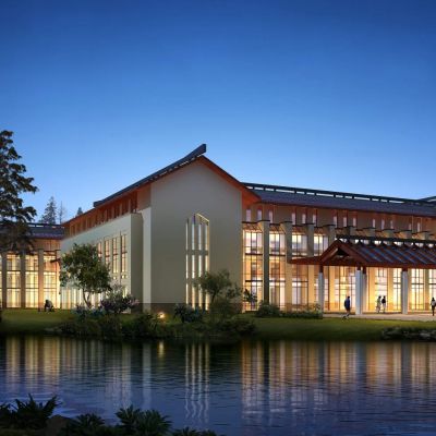 中式仿古度假民宿酒店 建筑外观