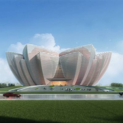 现代大剧院 展览馆 建筑外观