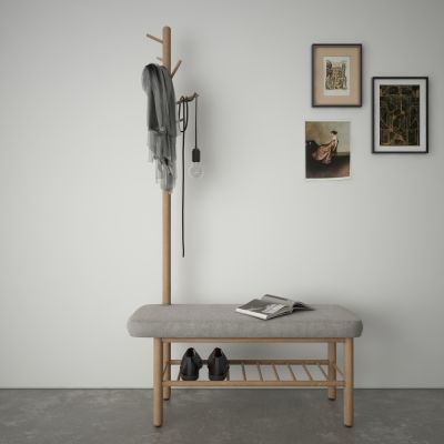 北欧衣架 换鞋凳