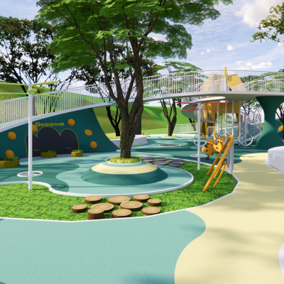 现代儿童游乐区深化模型