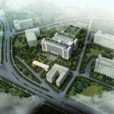 现代行政府办公楼 建筑外观