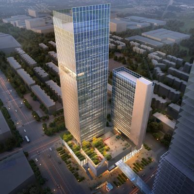现代超高层商业办公楼 建筑外观