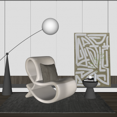 侘寂风单人沙发