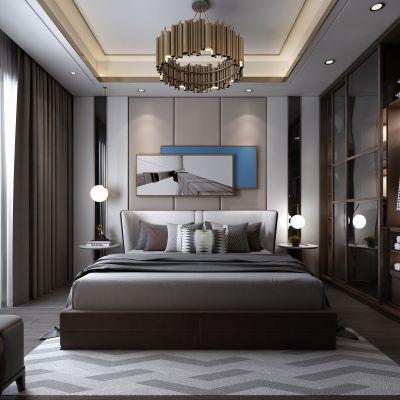 后现代轻奢主卧