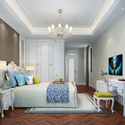 简欧欧式轻奢主卧室