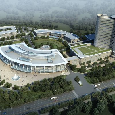 现代医院门诊大楼 住院部建筑外观