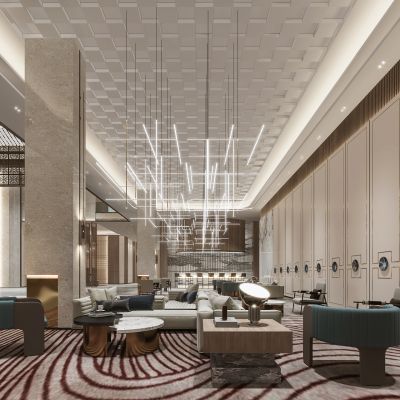 酒店大厅休闲接待区