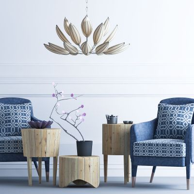 北欧椅子茶几组合